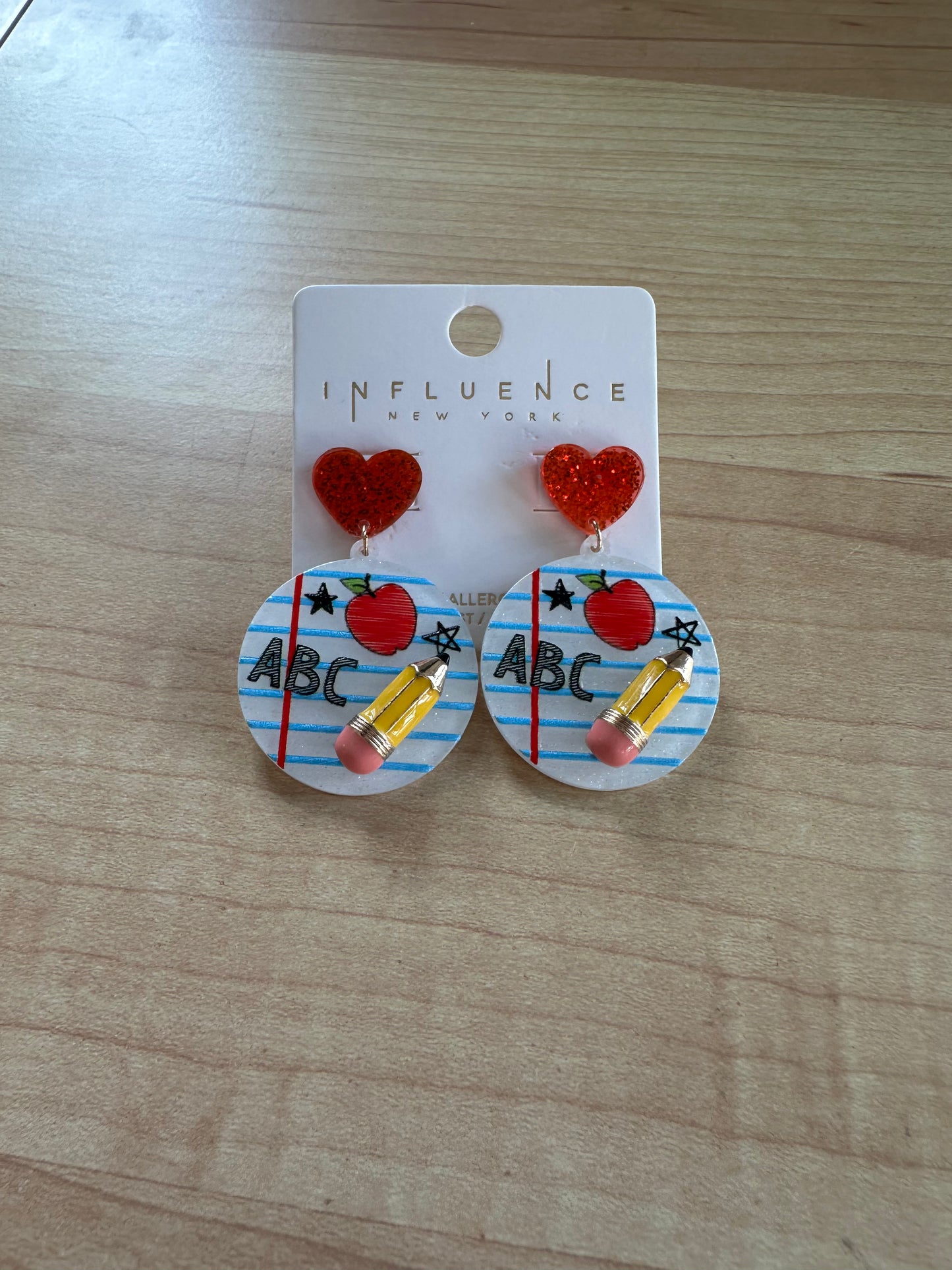 Glitter Teacher Earrings