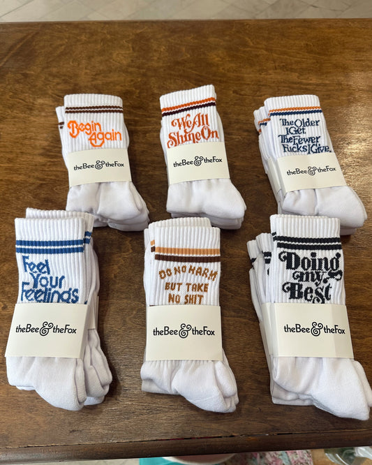 Bee and Fox Socks